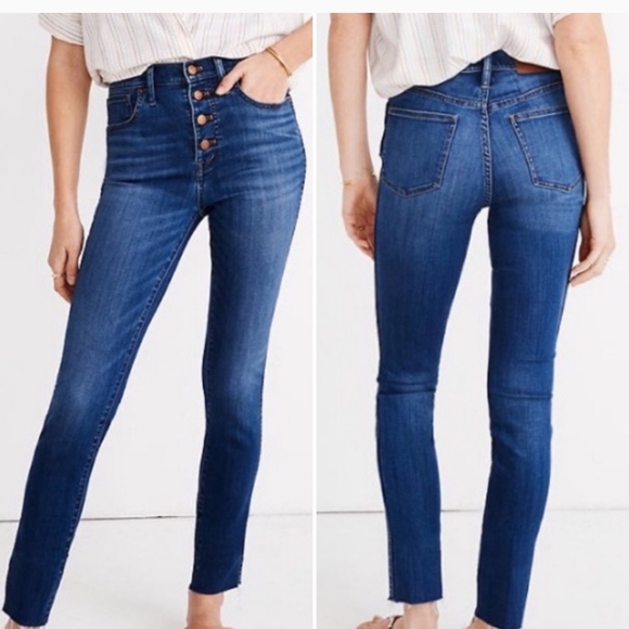 Madewell Denim - Madewell 10' High Riser Skinny Skinny Button Fly